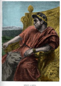 Neron a Baises (Nerone) kuvitus JAN STYKAlta (1858-1925) Henryk Sienkiewiczin romaaniin "Quo Vadis".