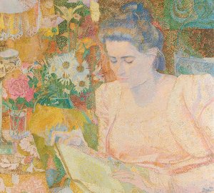 Marie Jeanette de Langen muotokuva. 1900 tekijältä Jan Toorop