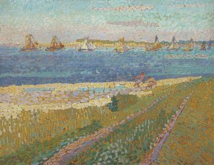Fischerboote bei Veere (Veeren kalastuslaivasto). 1907 tekijältä Jan Toorop