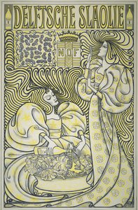 Delft Salad Oil -juliste, pub.1894 (värilitho) tekijältä Jan Toorop