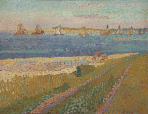 Schelde lähellä Veerea, 1907 tekijältä Jan Toorop