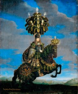 ""Ferdinand Josephin (1636-1698), prinssi de Dietrichsteinin muotokuva, Gundakar de Dietrichstein en ballet equestre -asu" (Gundakar, prinssi Dietrichstein (1623-1690) hevosbaletin asussa) Peinture de Jan Thomas van Ypres (1617-1678) tekijältä Jan Thomas van Ieperen