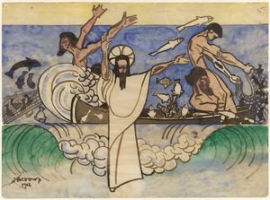Ihmeellinen kalasaalis tekijältä Jan Toorop