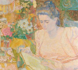 Rouva Marie Jeannette de Langen muotokuva Marie Jeanette de Langen muotokuva tekijältä Jan Toorop