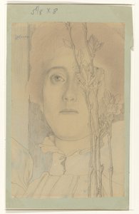 Tuntemattoman naisen muotokuva tekijältä Jan Toorop