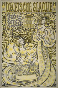 Delft-salaattiöljyn juliste tekijältä Jan Toorop