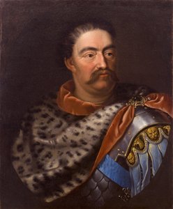 Puolan kuninkaan ja Liettuan suurherttua Johannes III Sobieski 1629-1696 muotokuva
