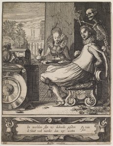 Kuolema yllättää pariskunnan, n.1618-20 (etsaus  kaiverrus) tekijältä Jan Van de II Velde