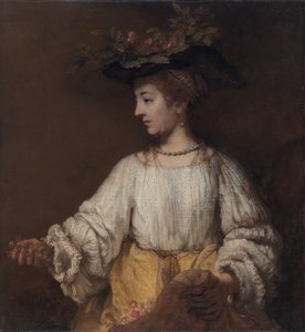 Flora - Rembrandt van Rijnin maalaus tekijältä Johannes Vermeer