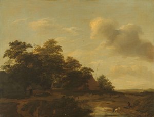 Maisema maatilan kanssa tekijältä Jan Vermeer van Haarlem (I)