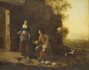 Hunters Rest tekijältä Jan Vermeer van Haarlem