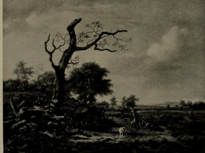 Hollanti: Maisema lepäävine metsästäjineen Lehtitön puu (The Leafless Tree) tekijältä Jan Wijnants