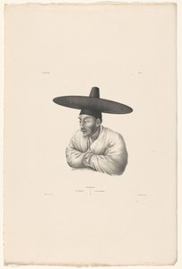 Korealaisen kauppiaan muotokuva Koorai / Kauppias / Ein Kaufmann (otsikko esineessä) tekijältä Jan Willem Vlaanderen