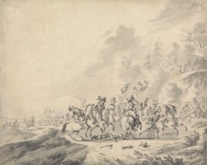 Ratsuväen taistelu tekijältä Jan Wyck