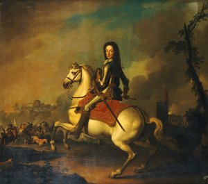 Kuningas Vilhelm III:n muotokuva Boynen taistelussa vuonna 1690