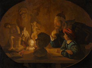 Piirustustunti, 1634 tekijältä Jan ter Borch or Terborch