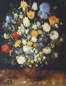 Kukkakimppu keraamisessa maljakossa tekijältä Jan the Elder Brueghel