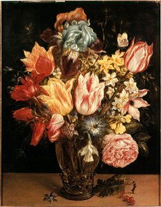 Tulppaanikimppu Jan Brueghelin (tai Bruegelin tai Brueghelin tai Brueghelin) maalaus, joka tunnettiin aiemmin nimellä Bruegel de Velours (1568-1625). 17. vuosisata. Yksityinen kokoelma tekijältä Jan the Elder Brueghel