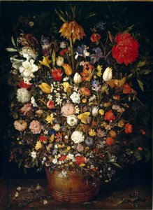 Suuri kukkakimpun maalaus Jan Brueghel vanhemmasta kutsuu Bruegel of Velvet (Bruegel tai Brueghel tekijältä Jan the Elder Brueghel
