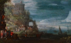 Merimaisema ja demonien karkottaminen, n. 1600 tekijältä Jan the Elder Brueghel