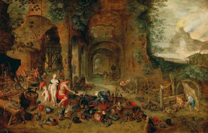 Venus Vulcanin takomossa tekijältä Jan the Younger (workshop) Brueghel