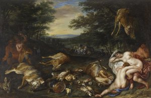 Diana ja nymfit metsästyksen jälkeen, 1630-39