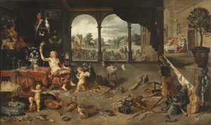 Ihmiselämän turhuus, 1631 tekijältä Jan Brueghel the Younger