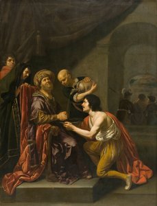 Pilatus pesee kätensä", 1627-1671. Taiteilijat: Pontius Pilatus, Jeesus Kristus, Jan van Bijlert.