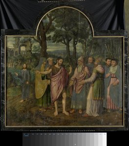 Triptyykki, jossa on kohtauksia Johannes Kastajan elämästä tekijältä Jan van Coninxloo (II)