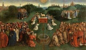 Karitsan palvonta tekijältä Jan van Eyck