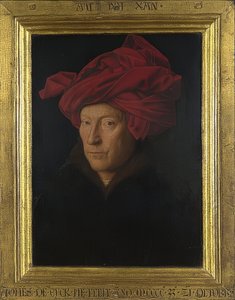 Miehen muotokuva (omakuva?). 1433 tekijältä Jan van Eyck