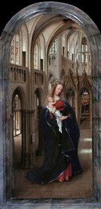 Saksaksi: Die Madonna in der Kirche Madonna kirkossa tekijältä Jan van Eyck