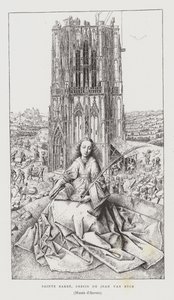 Pyhä Barbara, 1437 tekijältä Jan van Eyck