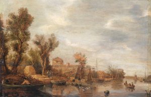 Jokinäkymä tekijältä Jan van Goyen (follower of)