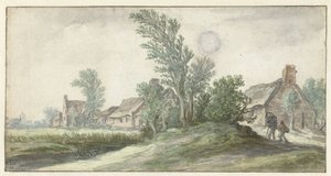 Näkymä kylään tekijältä Jan van Goyen (possibly)