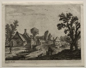 Plank over the Stream tekijältä Jan van Goyen