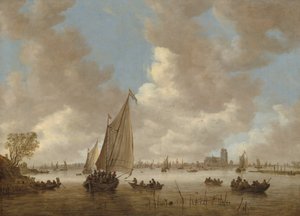 Vista de Dordrecht des del nord, principis de la dècada de 1650. finlandès