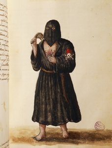 Katuvien liitto, mukana tärkeiden kansalaisten hautajaiskulkueessa Pyhän Markuksen tuomiokirkolle Venetsiassa, osa II, f 89, kirjoittanut Giovanni di Grevembroch tai Grevenbroch (1731-1807) tekijältä Jan van Grevenbroeck