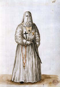 Kristuksen Kärsimyksen seurakunnan viitta (kynä & muste ja wc paperilla) tekijältä Jan van Grevenbroeck