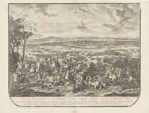 Ontzet van Turijn, 1706 Näkymä ja esitys Torinon edessä 7.9.1706 annetusta taistelusta (otsikko esineessä)