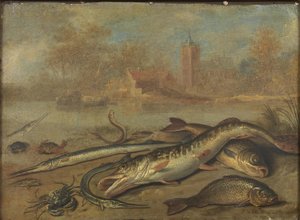 Kalat ja maisema tekijältä Jan van Kessel the Elder