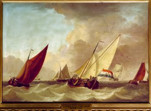 Jan van Osin (1744-1808) merimaalaus 1700-luvun su. 0,52 x 0,73 m