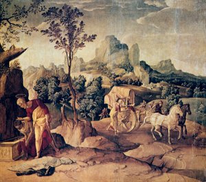 Apostoli Filippus kastaa eunukin, 1500-luku.