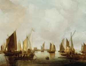 hollanniksi: Laivat suistossa Merisatama.