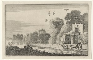 Figuren met koeien bij een ruïne Rauniot (sarjan nimi) (sarjan nimi)