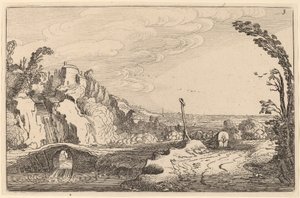 Kaskadi kivisillan alla tekijältä Jan van de Velde II