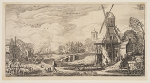 Marraskuu, vuodelta Vuoden kaksitoista kuukautta tekijältä Jan van de Velde II