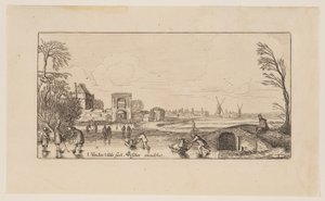 Talvimaisema, kuusi maisemaa tekijältä Jan van de Velde II