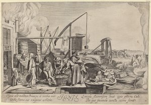 Ignis (Tulo) tekijältä Jan van de Velde II, after Willem Buytewech