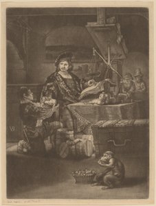Jan Uytenbogaert tekijältä Jan van der Bruggen after Rembrandt van Rijn